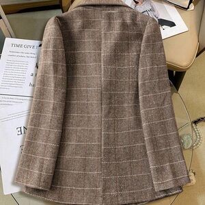 Brown Plaid Women’s Blazer S